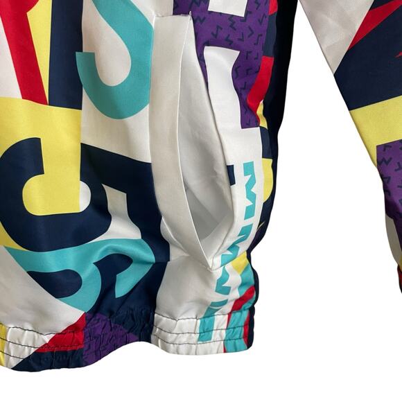 Parish Nation Boys Jacket L Hooded Logo Color Block Full Zip Pockets Lightweight - Picture 8 of 13